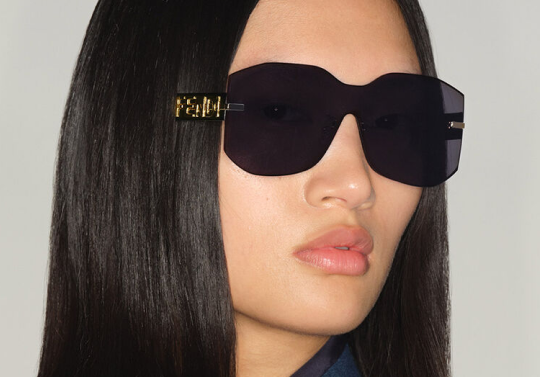 FENDI EYEWEAR Fendi FF cat-eye gold-tone optical glasses in 2023