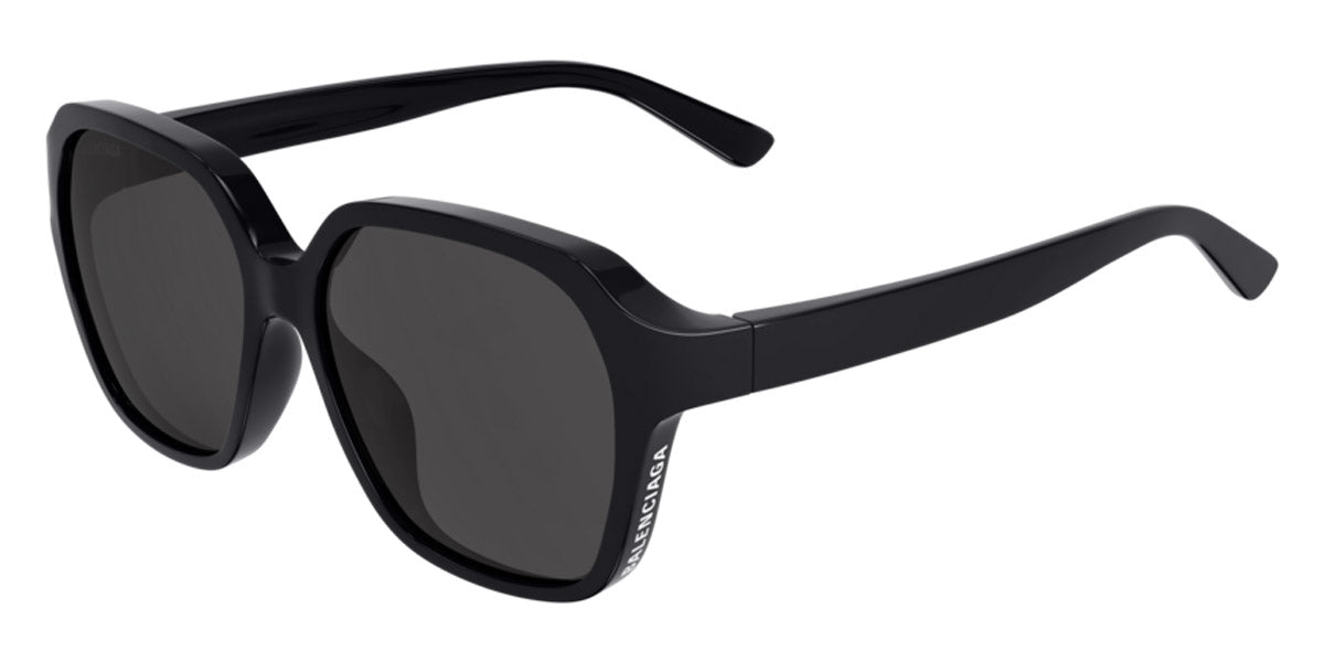 Balenciaga Monogram Acetate Round Sunglasses in Black