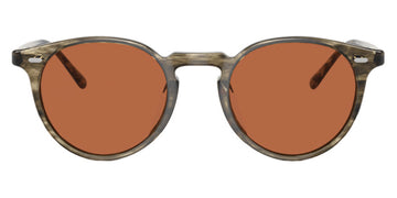 Oliver Peoples® N.02 Sun OV5529SU 173553 46 - Soft Olive Bark / Persimmon Sunglasses