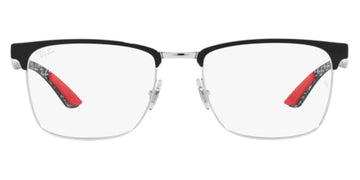 Ray-Ban® RX8421 RX8421 2861 52 - Black on Silver Eyeglasses