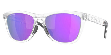 Oakley® 0OO9284 - Frogskins range 0OO9284 928412 55 - Matte clear/Prizm violet Sunglasses