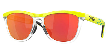 Oakley® 0OO9284 - Frogskins range 0OO9284 928415 55 - Matte tennis ball yellow/Prizm ruby Sunglasses