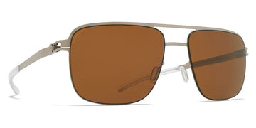 Mykita® WILDER MYK WILDER Matte Silver / Polarized Pro Amber Brown 56 - Matte Silver / Polarized Pro Amber Brown Sunglasses