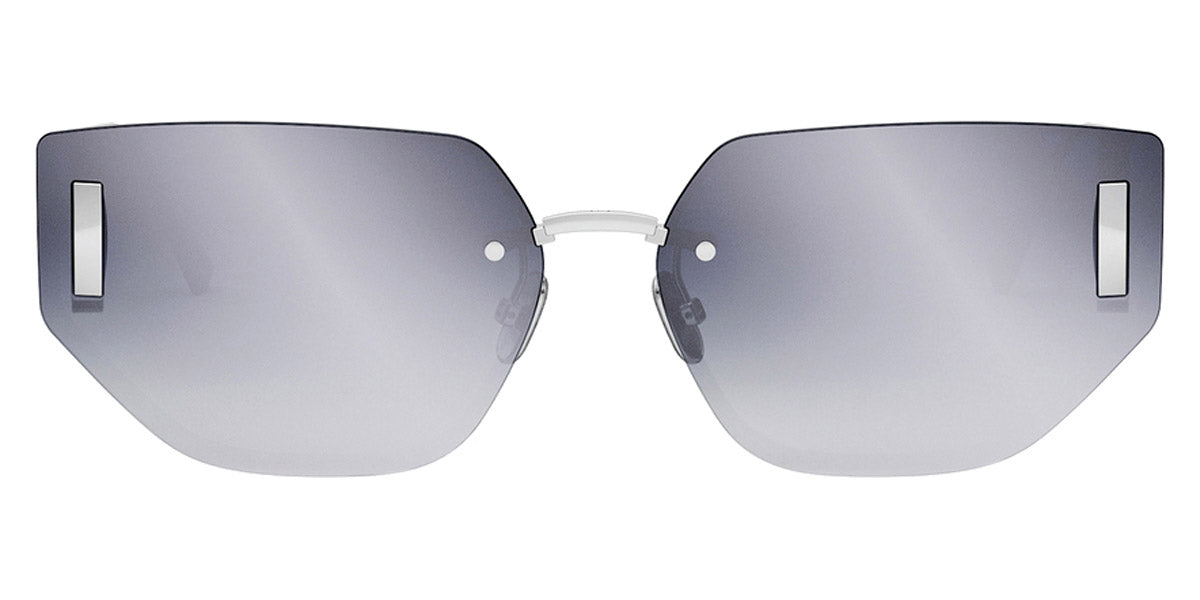 Dior® 30MONTAIGNE B3U - Shiny Palladium/Lenses Smoke Mirror  Organic F0A6 Sunglasses