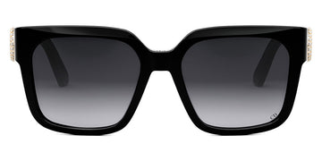 Dior® 30MONTAIGNE S11I - Shiny Black/Lenses Gradient Smoke Organic 12A1 Sunglasses