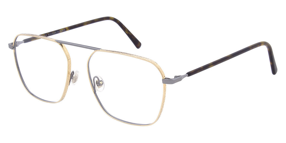 Andy Wolf® 4796 ANW 4796 02 55 - Gun/Gold Eyeglasses