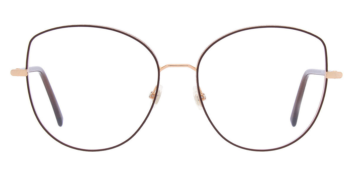 Andy Wolf® 4797 ANW 4797 03 56 - Rosegold/Brown Eyeglasses