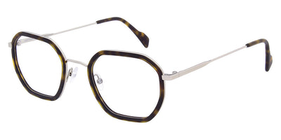 Andy Wolf® 4801 ANW 4801 02 49 - Brown/Silver Eyeglasses