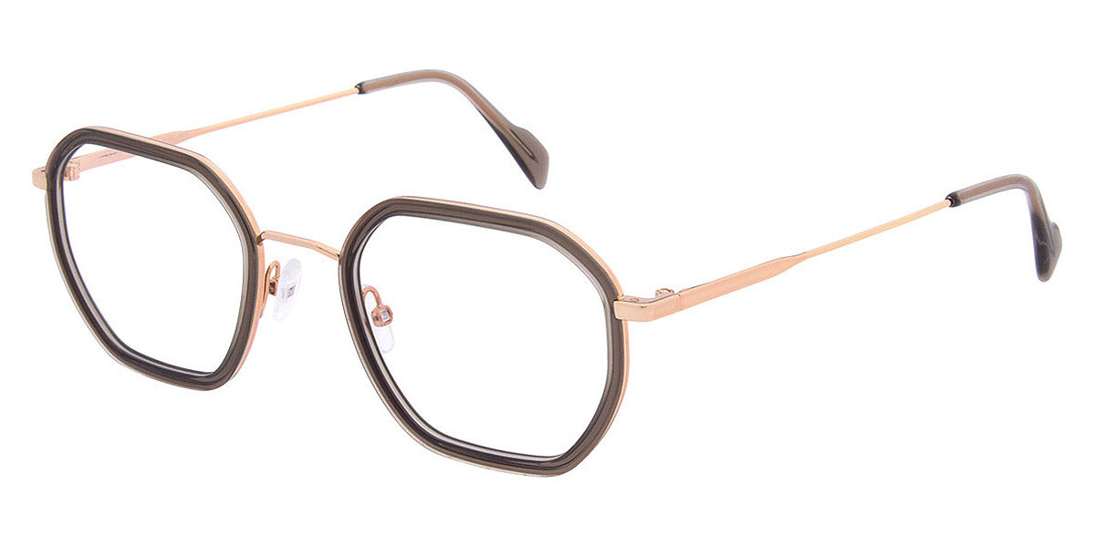 Andy Wolf® 4801 ANW 4801 04 49 - Brown/Rosegold Eyeglasses