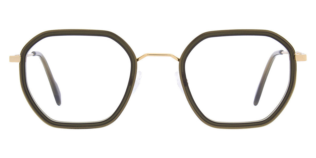 Andy Wolf® 4801 ANW 4801 05 49 - Green/Gold Eyeglasses