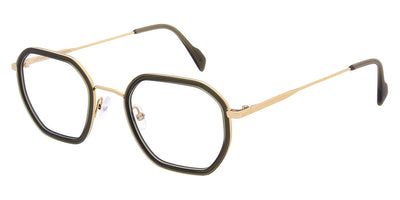 Andy Wolf® 4801 ANW 4801 05 49 - Green/Gold Eyeglasses