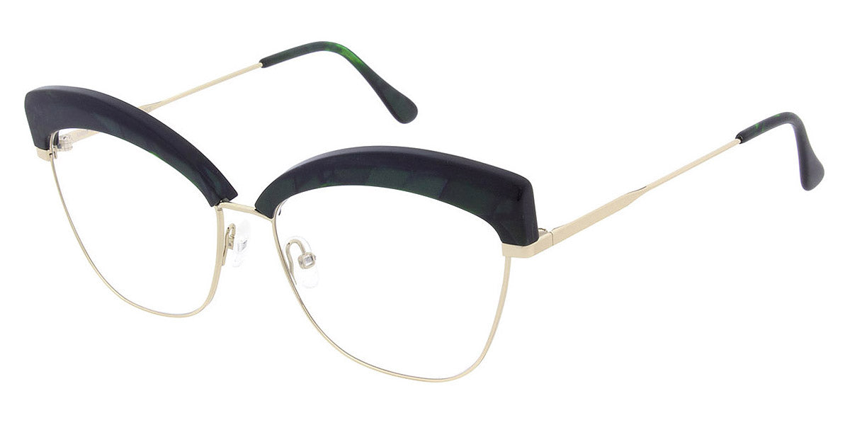 Andy Wolf® 4804 ANW 4804 04 57 - Green/Greygold Eyeglasses