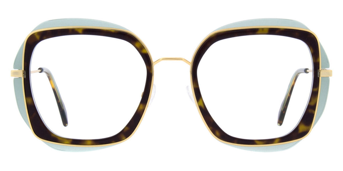 Andy Wolf® 4820 ANW 4820 04 52 - Green/Gold Eyeglasses