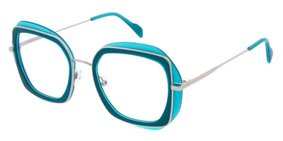 Andy Wolf® 4820 ANW 4820 06 52 - Teal/Silver Eyeglasses