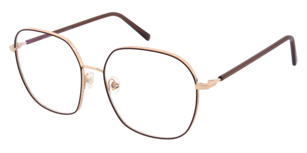 Andy Wolf® 4824 ANW 4824 03 58 - Rosegold/Brown Eyeglasses