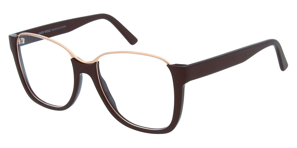 Andy Wolf® 5135 ANW 5135 03 55 - Brown/Rosegold Eyeglasses