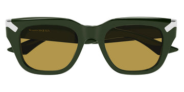 Alexander McQueen® AM0439S AM AM0439S 004 51 -  Green / Brown Lenses Sunglasses