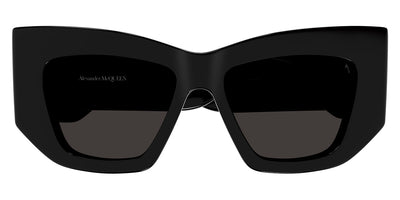 Alexander McQueen® AM0448S AM AM0448S 001 53 -  Black / Gray Sunglasses