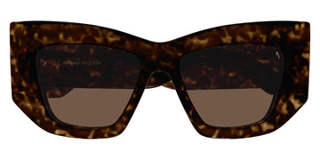 Alexander McQueen® AM0448S AM AM0448S 002 53 -  Havana / Brown Sunglasses