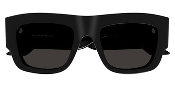 Alexander McQueen® AM0449S AM AM0449S 001 53 -  Black / Gray Sunglasses