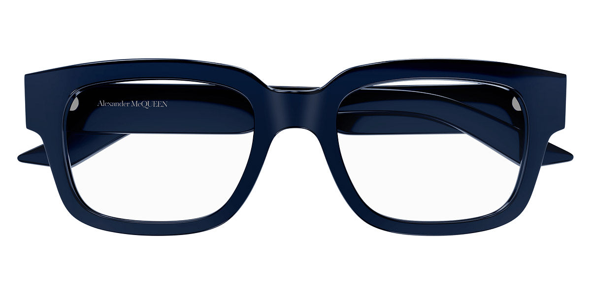 Alexander McQueen® AM0454O AM AM0454O 003 52 -  Blue Eyeglasses