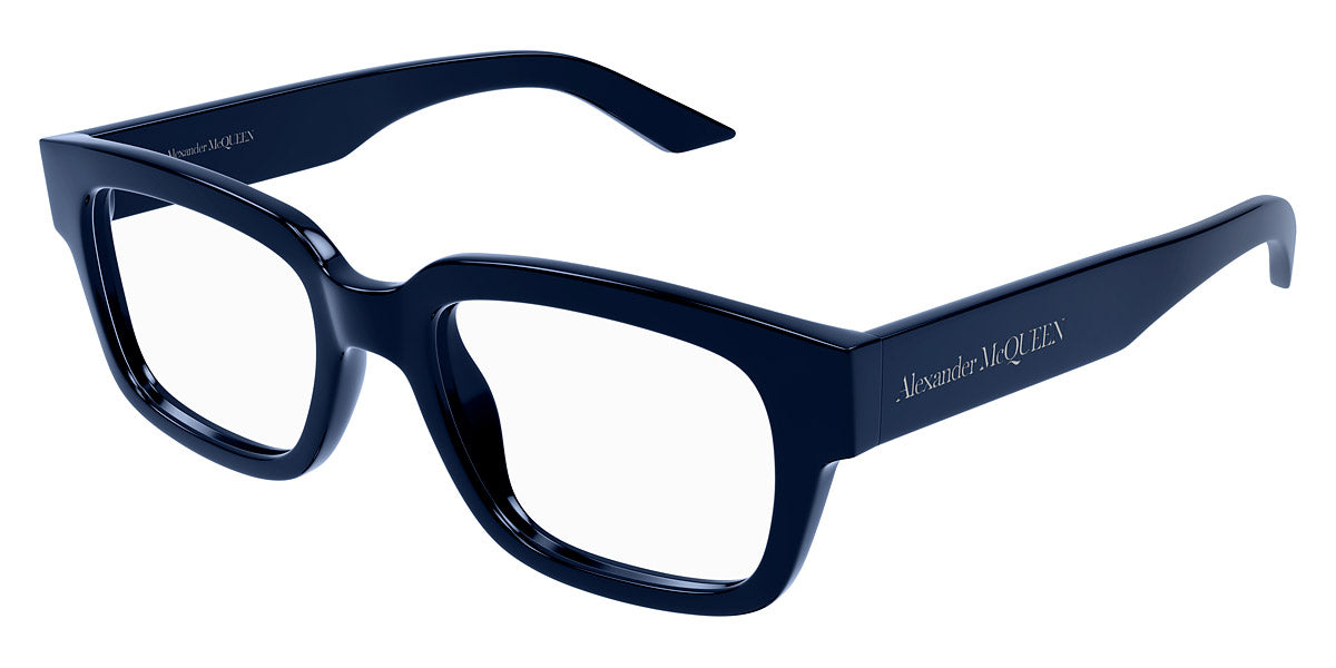 Alexander McQueen® AM0454O AM AM0454O 003 52 -  Blue Eyeglasses