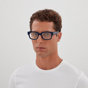 Alexander McQueen® AM0454O AM AM0454O 003 52 -  Blue Eyeglasses