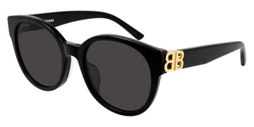 Balenciaga® BB0134SA BB0134SA 001 55 - Black / Gold / Gray Sunglasses