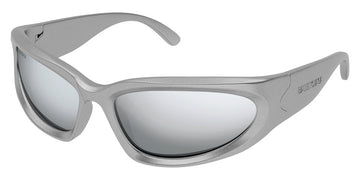 Balenciaga® BB0157S BB0157S 004 65 - Silver / Silver Mirrored Sunglasses