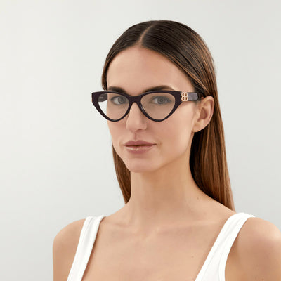 Balenciaga® BB0172O BB0172O 003 54 - Violet Eyeglasses