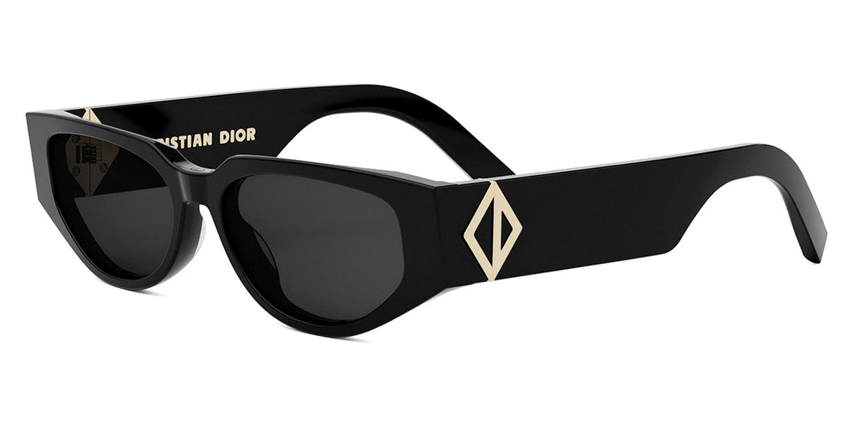 Dior® CD DIAMOND S7I - Shiny Black/Lenses Smoke Organic 10A0 Sunglasses