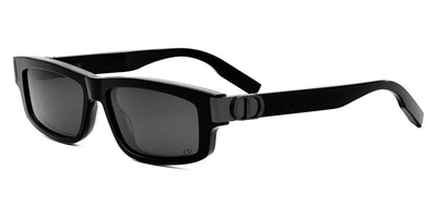 Dior® CD ICON S2I - Shiny Black/Lenses Smoke Organic 14A0 Sunglasses