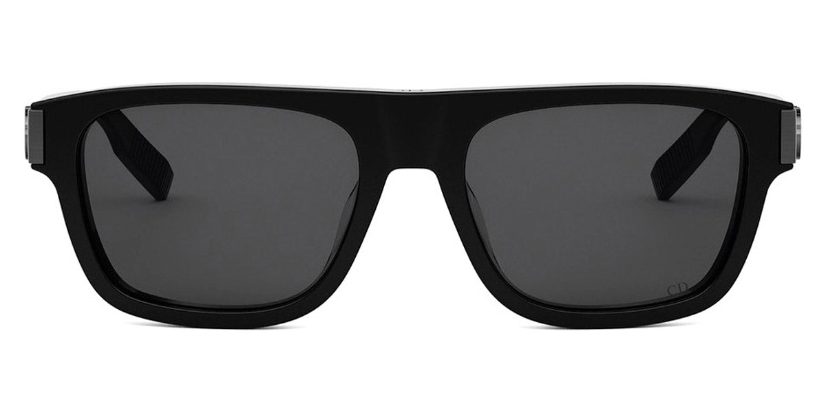 Dior® CD ICON S3F - Shiny Black/Lenses Smoke Organic 14A0 Sunglasses