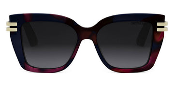 Dior® CDior S1I - Shiny Red Havana / Gradient Smoke 25A1 Sunglasses