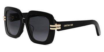 Dior® CDIOR S2F - Shiny Black/Lenses Gradient Smoke Organic 10A1 Sunglasses