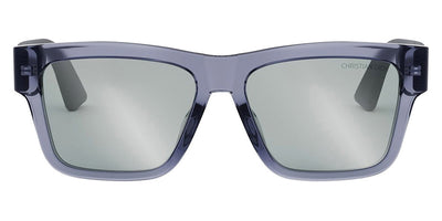 Dior® DIOR3D S2F - Shiny Blue/Lenses Green Mirror Organic 30O4 Sunglasses