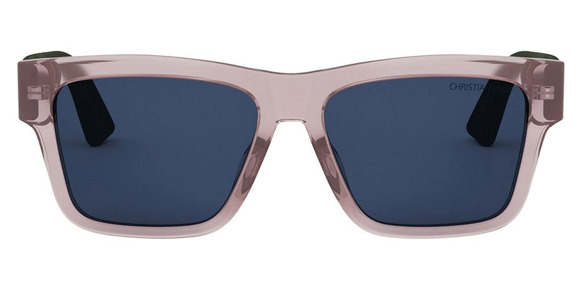 Dior® DIOR3D S2F - Shiny Light Pink/Lenses Blue Organic 40B0 Sunglasses