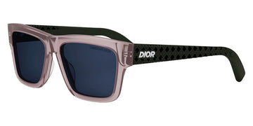 Dior® DIOR3D S2I - Shiny Light Pink/Lenses Blue Organic 40B0 Sunglasses