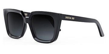 Dior® DiorMidnight S1I - 10A1 Shiny Black / Gradient Smoke Sunglasses