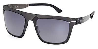 Ic! Berlin® FLX_S05 ICB FLX_S05 IC0027 02B 55 - Raw Gun Metal/Gradient Smoke Lenses Sunglasses