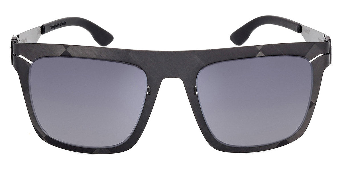 Ic! Berlin® FLX_S05 ICB FLX_S05 IC0027 02B 55 - Raw Gun Metal/Gradient Smoke Lenses Sunglasses