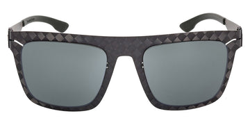 Ic! Berlin® FLX_S05 ICB FLX_S05 IC0027 02R 55 - Median Graphite/Green Polarized Lenses Sunglasses