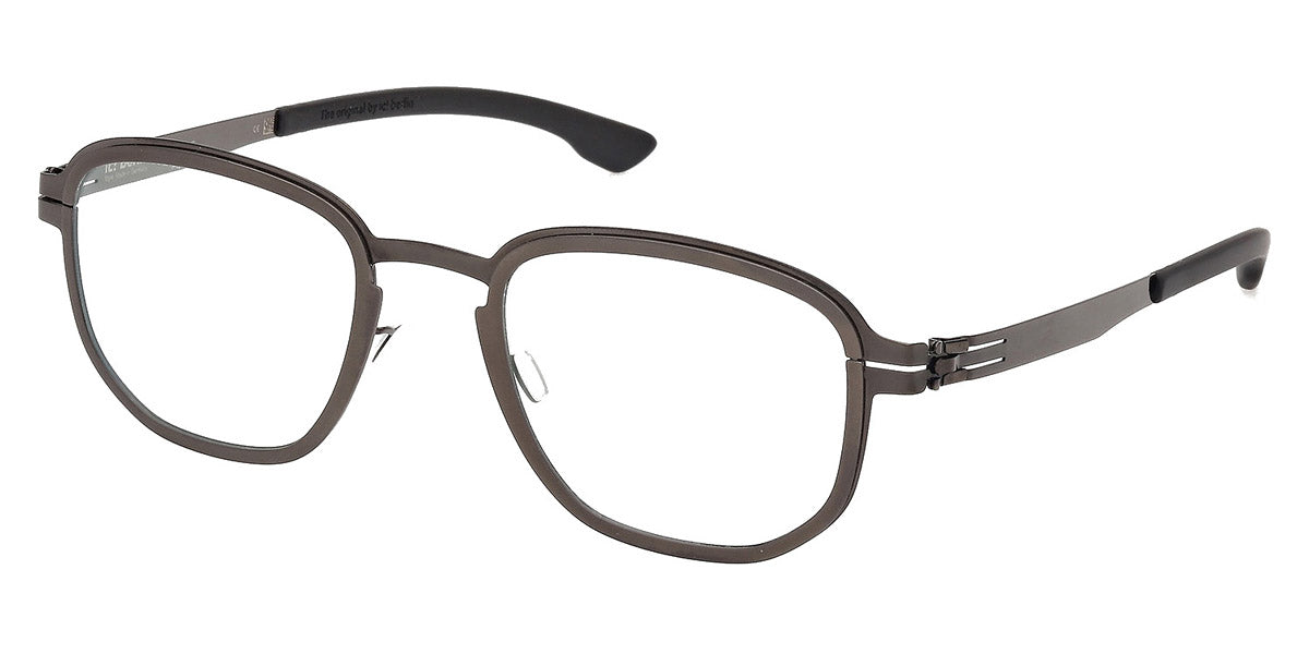 Ic! Berlin® Iridium 001 - Shiny Black / Shiny Gunmetal 51 Eyeglasses