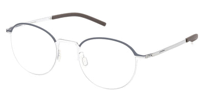 Ic! Berlin® Kayoko - Fashion Silver/Taubenblau Brow 50 Eyeglasses