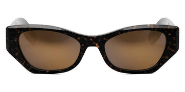 Dior® LADY 95.22 B1I - Shiny Dark Havana/Lenses Brown Mirror Organic 20F5 Sunglasses