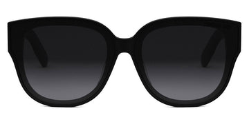 Dior® LADY 95.22 R3F - Shiny Black/Lenses Smoke Organic 10A1 Sunglasses