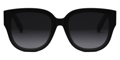 Dior® LADY 95.22 R3F - Shiny Black/Lenses Smoke Organic 10A1 Sunglasses