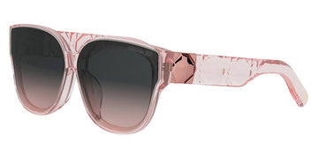 Dior® LADY 95.22 R3F - Shiny Light Pink/Lenses Gradient Smoke Organic 40AL Sunglasses