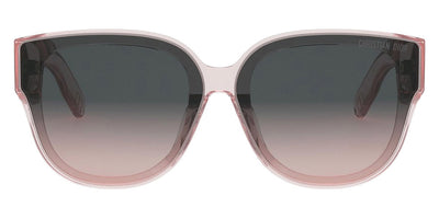 Dior® LADY 95.22 R3F - Shiny Light Pink/Lenses Gradient Smoke Organic 40AL Sunglasses