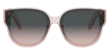 Dior® LADY 95.22 R3I - Shiny Light Pink/Lenses Gradient Smoke Organic 40AL Sunglasses